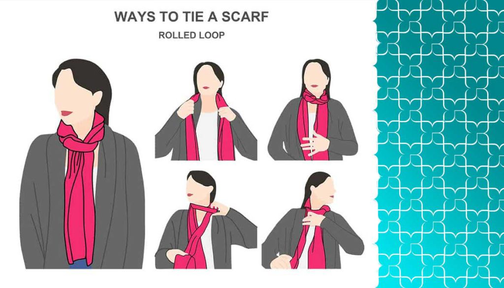 انواع روش های بستن روسری